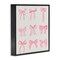 Stupell Industries Pink Coquette Ribbons Framed Giclee, design by Emily Navas